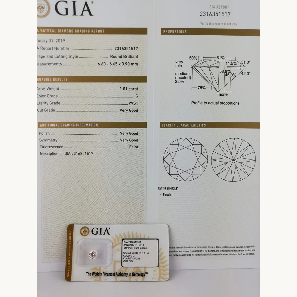 Certificat GIA utilise pour estimer un diamant certifie - Bordeaux